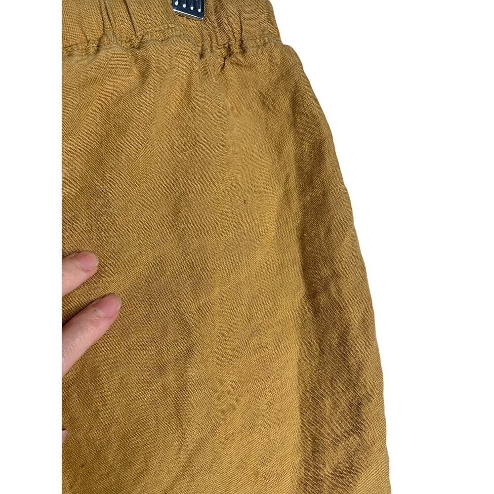 PARACHUTE Linen Tank and Shorts Lounge Set in Ochre - Picture 9 of 10